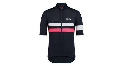 Maillot de manga corta rapha para hombre azul/plata/rosa