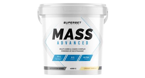 Mass Advanced (4kg) - Superset Nutrition - Vanille Crémeuse - Gainers