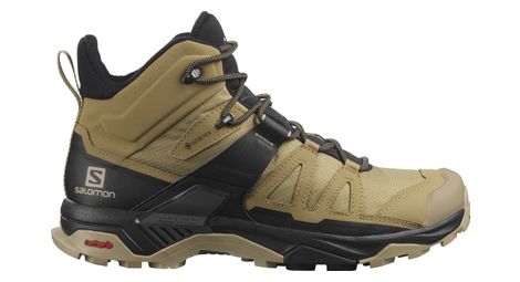 Zapatillas de senderismo salomon x ultra 4 mid gtx beige negro para hombre 44.2/3