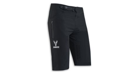 Pantalón corto animoz wild negro con piel