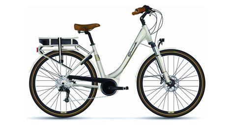 Bicicleta eléctrica urbana  granville e-premiumshimano acera 8s 300 wh 700 mm marfil 2022