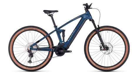 Cube stereo hybrid 120 race 625 electric full suspension mtb shimano deore/xt 12s 625 wh 27.5'' petrol blue 2023 16 pollici / 161-170 cm