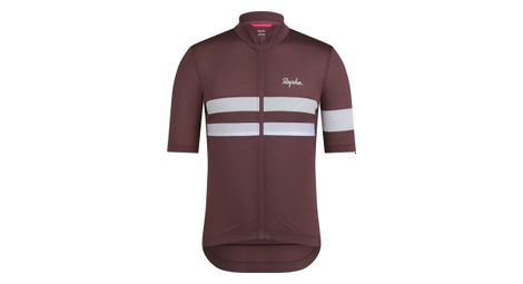 Maglia a maniche corte Rapha Brevet Lightweight Violet/White da uomo