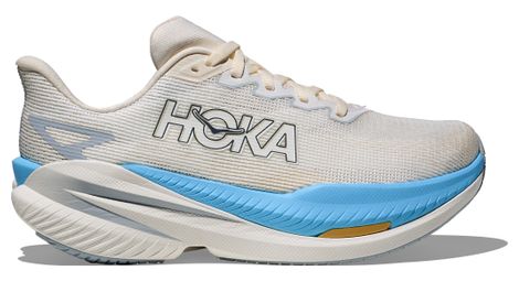 Hoka Mach X 3 Laufschuhe Weiß/Blau Damen