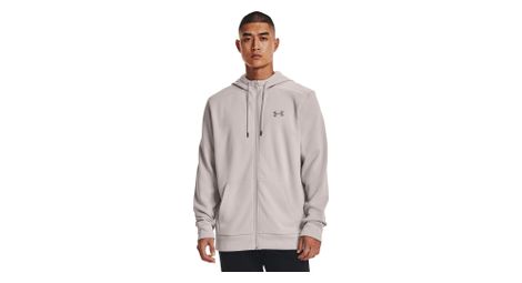 Sweat a capuche zippe under armour armour fleece gris homme
