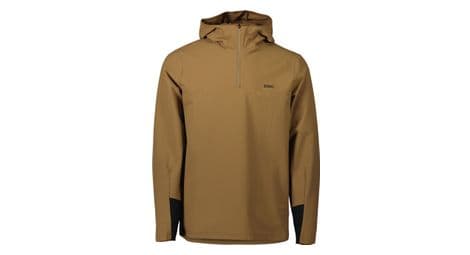 Poc mantle thermal jasper brown hooded jacket