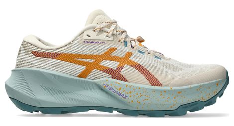 Chaussures Trail Asics Trabuco 14 Beige/Bleu Femme