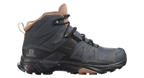 Zapatillas de senderismo para mujer salomon x ultra 4 mid gtx gris 40