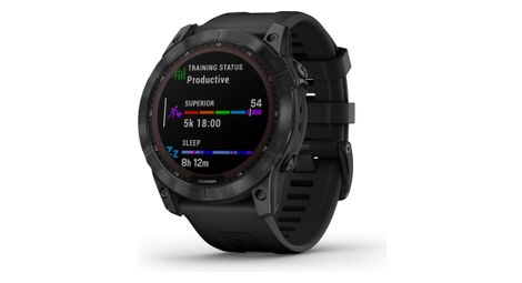 Montre de sport garmin fenix 7x sapphire solar noir
