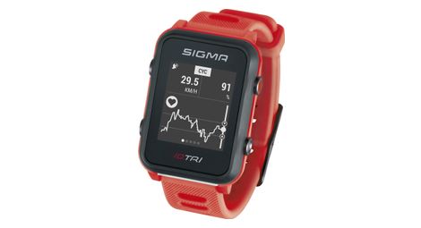 Montre gps sigma id.tri rouge