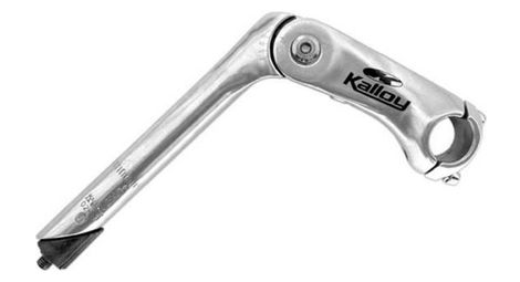 Potence de guidon de vélo réglable de 0º à 60º l : 100 mm ø25,4 argent