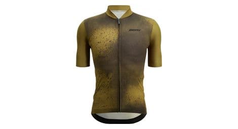 Santini fango short sleeve jersey green l