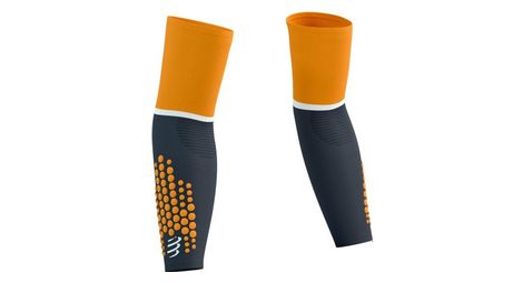 Compressport armforce ultralight sleeves grey/orange t1