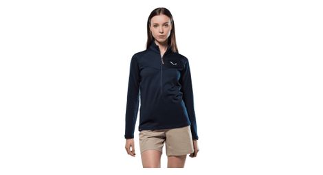 Giacca in pile Salewa Puez Cammino 1/2 Zip donna blu