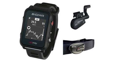 Montre GPS Sigma iD.TRI Set Noir