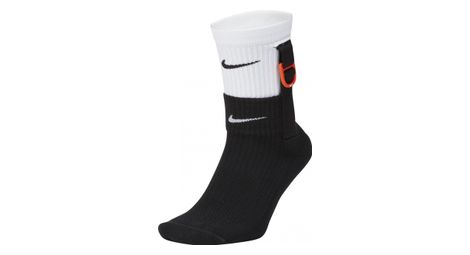 Chaussettes enfant nike air sneakers blanc noir