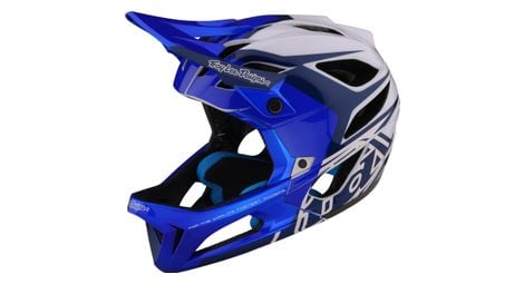 Casco integral troy lee designs stage mips azul/blanco