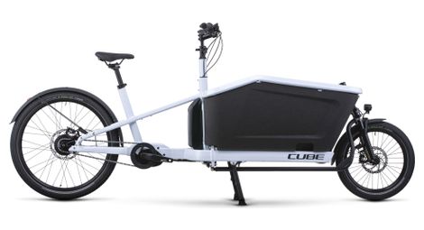 Cube cargo hybrid 500 elektro-lastenrad enviolo cargo 500 wh 20/27.5'' flash white 2023