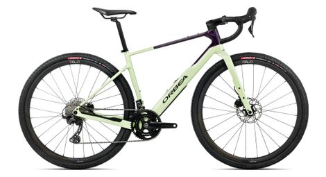 orbea terra m35team gravel bike shimano grx 12s 700 mm acid gum green fantasy purple carbon view 2026
