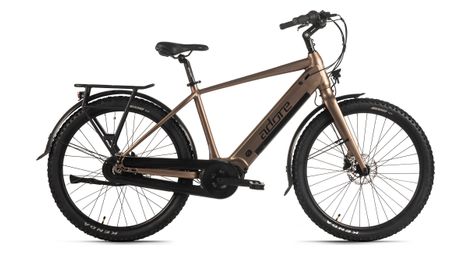 Vélo de ville électrique Adore 27,5 aluminium citybike Cx-290 moteur central 75nm / 15Ah bronze mat