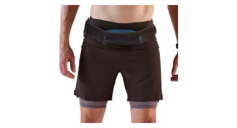 Kiprun run 900 ultra 2 in 1 shorts for men brown