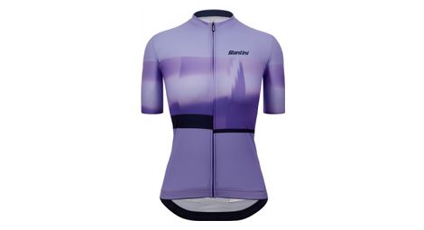Maillot manches courtes femme santini mirage violet