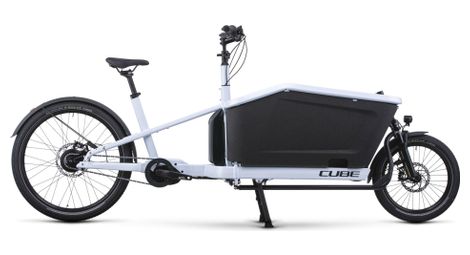 Cube cargo dual hybrid 1000 electric cargo bike enviolo cargo 1000 wh 20/27.5'' flash white