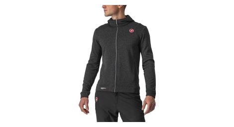 Polaire a capuche castelli noir