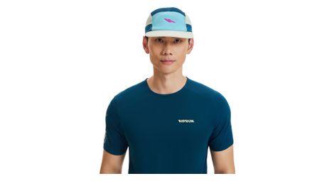 Cappellino Kiprun blu/giallo/turchese