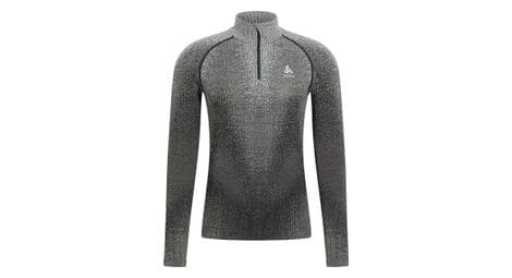 Base layer odlo 1/2 zip blackcom grey xl