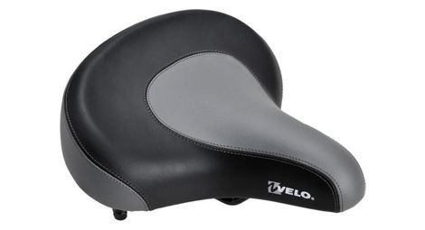 Selle de vélo hommes/femmes comfort cruiser - noir gris