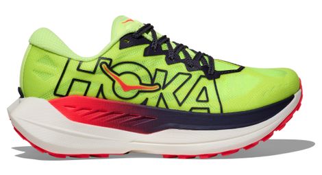 Hoka Rocket X Trail Laufschuhe Gelb/Rot Damen