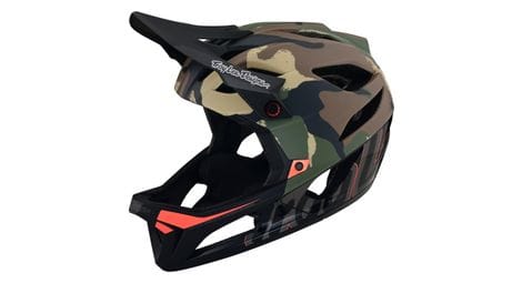 Troy lee designs stage mips signature camo green full face helmet