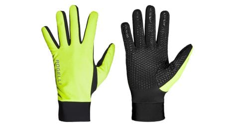 Gants velo long de hiver rogelli laval - unisexe - fluor