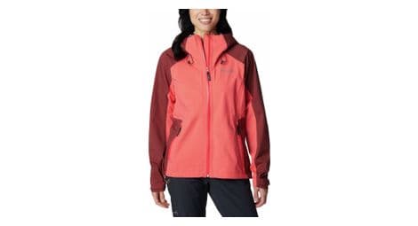 Veste imperméable femme columbia mazama trail rose