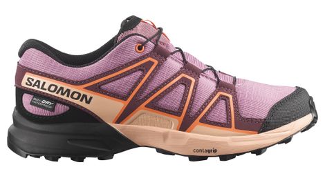 Zapatillas de trail Salomon Speedcross Waterproof rosa para niño