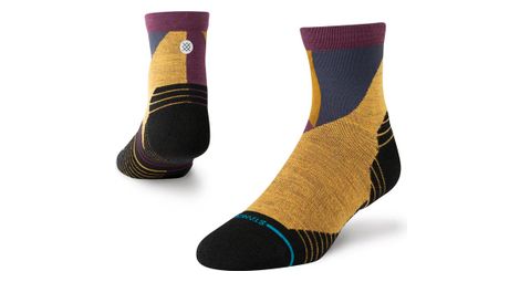 Stance performance tri wool mid quarter socks white / multicolour