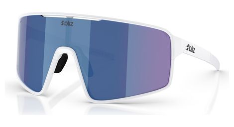 Bliz p001 occhiali bianchi - lente a specchio blu
