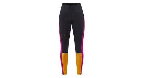 Mallas largas craft pro hypervent mujer negro rosa