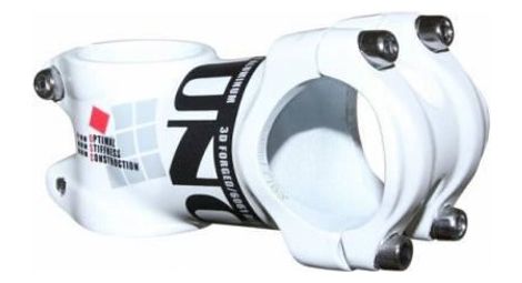 Potence route u1 alu 6061 blanc reversible 7 31 8 l110mm