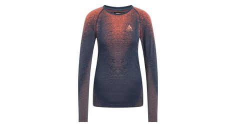 Base layer femme odlo blackcomb bleu