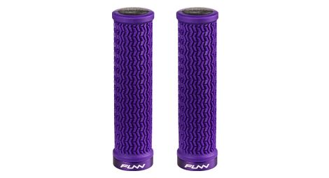 Paire de grips funn holeshot 130mm violet