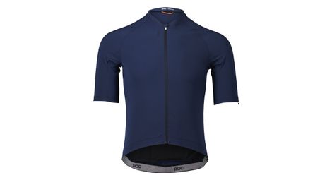 Maillot manches courtes poc raceday turmaline bleu marine