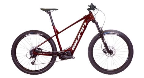 Bicicletta da esposizione - mtb elettrica semirigida sunn flash s2 microshift mezzu 9v 27,5'' 500 wh bordeau 2022