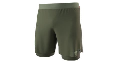 Pantalones cortos 2 en 1 dynafit alpine pro caqui para hombre l