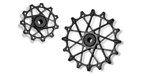 Paire de galets de dérailleur garbaruk pour shimano 11v noir