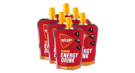 Wcup energy drink, banane 80 ml (5 1 gratuit)