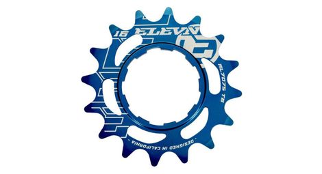 Pignon elevn aluminium shimano bleu