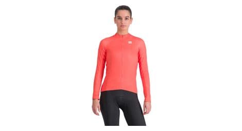 Maillot de manga larga para mujer sportful matchy thermal coral