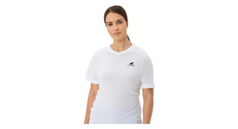 Tee-shirt technique Fjork Merino FjorkTec femme ultra-léger respirant séchage rapide blanc